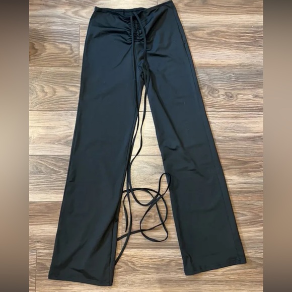 Black String Pants - Picture 1 of 1